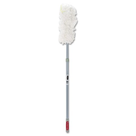 RUBBERMAID COMMERCIAL HiDuster Dusting Tool w/Straight Lauderable Head, 51" Extension Handle FGT11000GY00